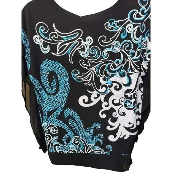 JM COLLECTION blouse Size M medium - Picture 4 of 5